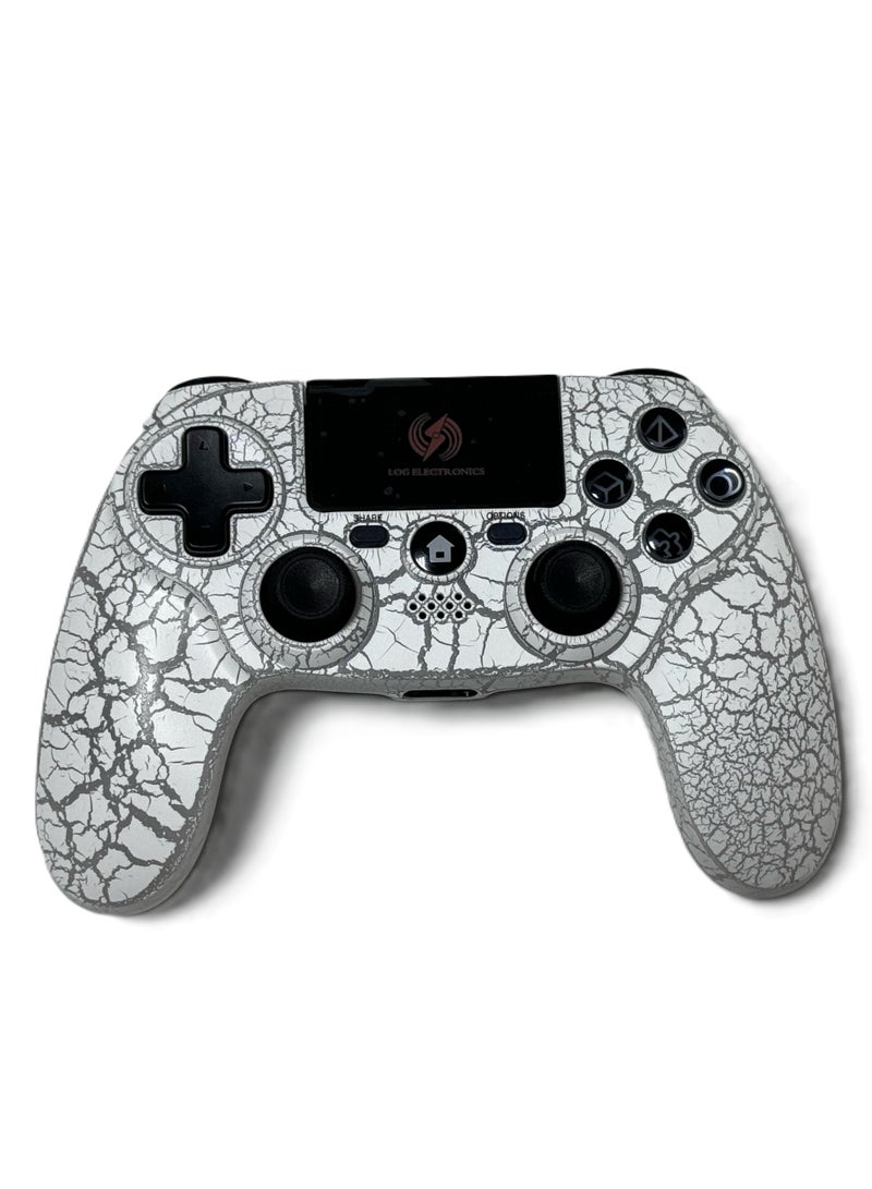 Log Electronics Wireless Controller For PlayStation 4, Android Mobile, Ps3 Lightening Controller White Camo - Image 1