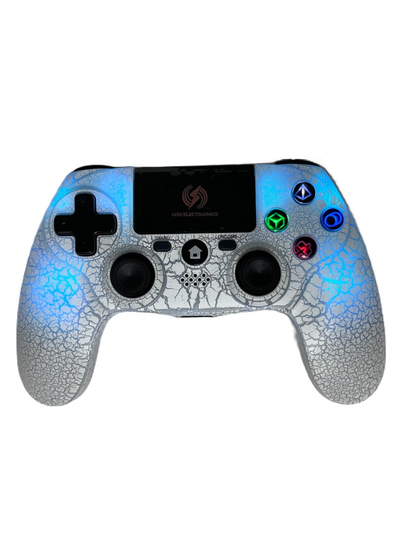 Log Electronics Wireless Controller For PlayStation 4, Android Mobile, Ps3 Lightening Controller White Camo - Image 2
