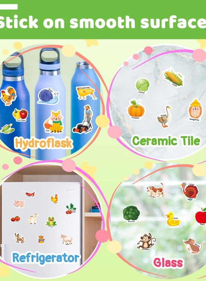 Benresive Reusable Sticker Book for Toddlers 2-4 Years, Fun Travel Stickers for Kids, Waterproof Sticker Books for Toddlers 1-3, Crafts Activities for Todddlers 1-3 2-4 3-5 - Farm - Image 4