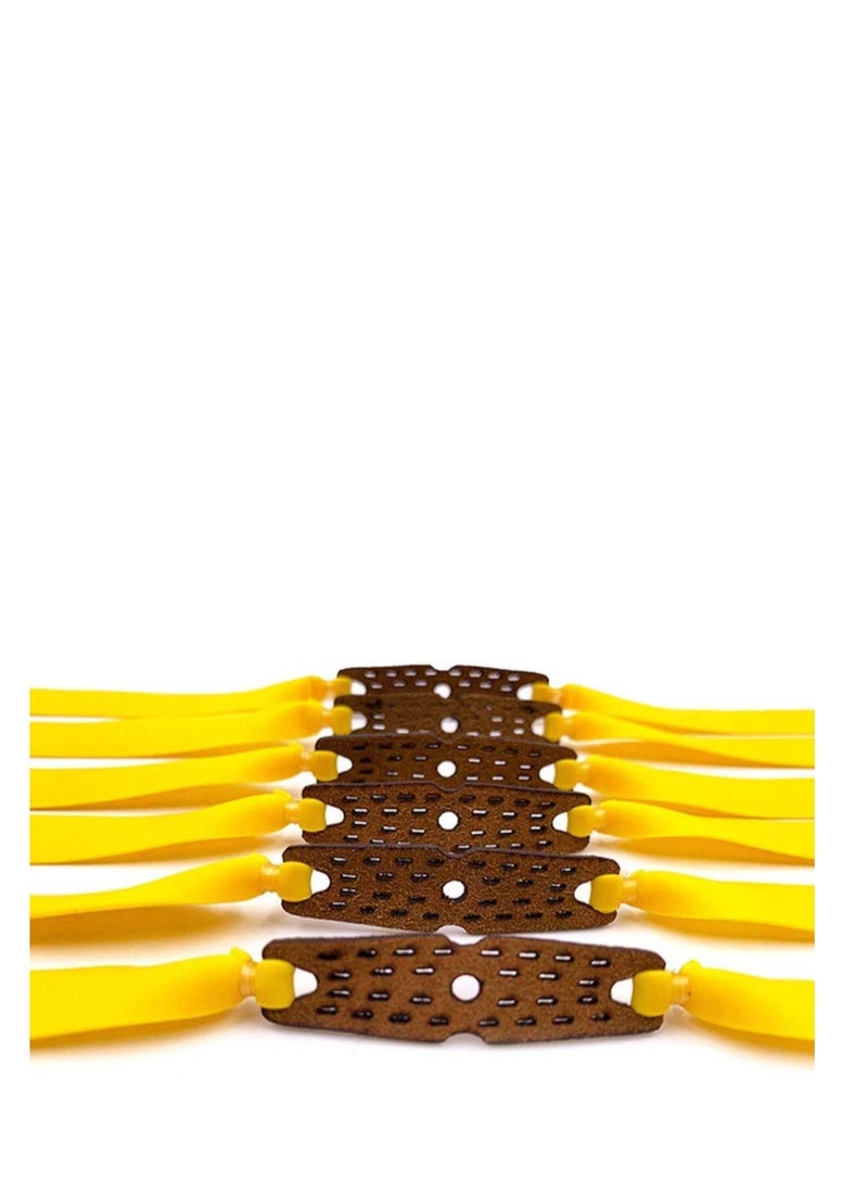 Excefore Flat Slingshot Rubber Bands, 8 Pcs Hunting Catapults Rubber Bands, Flexible Rubber Latex Catapult Bands, Slingshot Sports Catapult, Sports Catapult Made of Stainless Steel (Random Color)  - Image 5