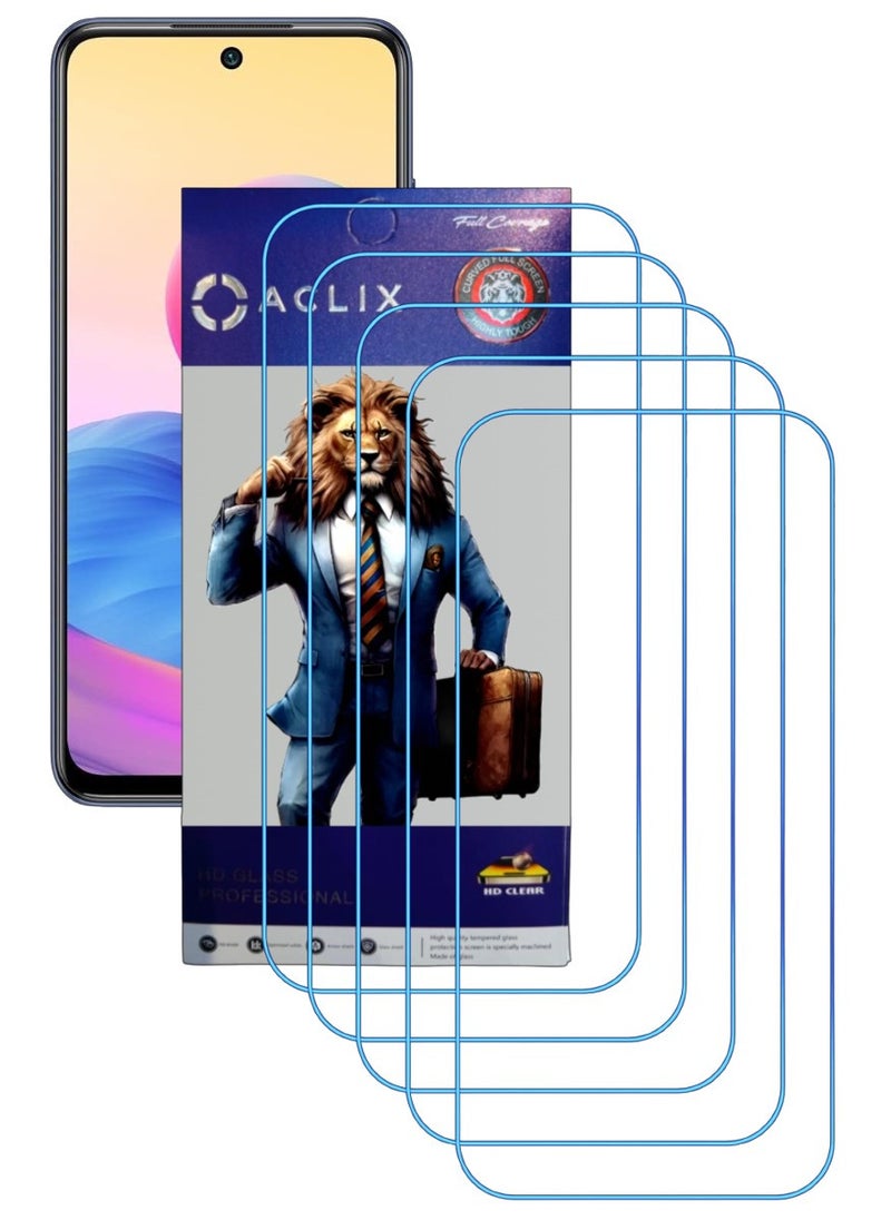 ACLIX 5 Pieces Antistatic ESD Dustproof Premium Quality High Definition Clear Tempered Glass Screen Protector Designed For Xiaomi Redmi Note 10 5G - Image 1