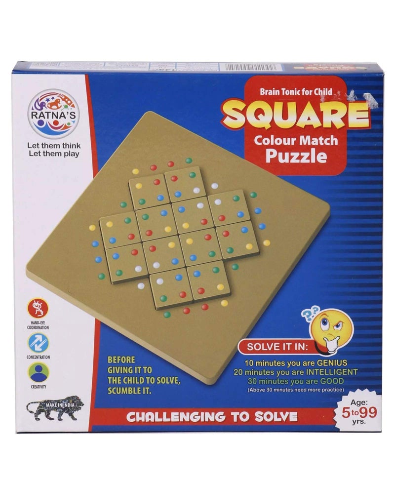 Ratna's Mind Challenging Square Colour Match Puzzle to Develop Mind and Concentration - Image 5