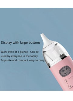 Arabest Baby Nasal Aspirator Baby Children Silicone Nasal Suction Cleaner Electric Nasal Aspirator Pink  - Image 2