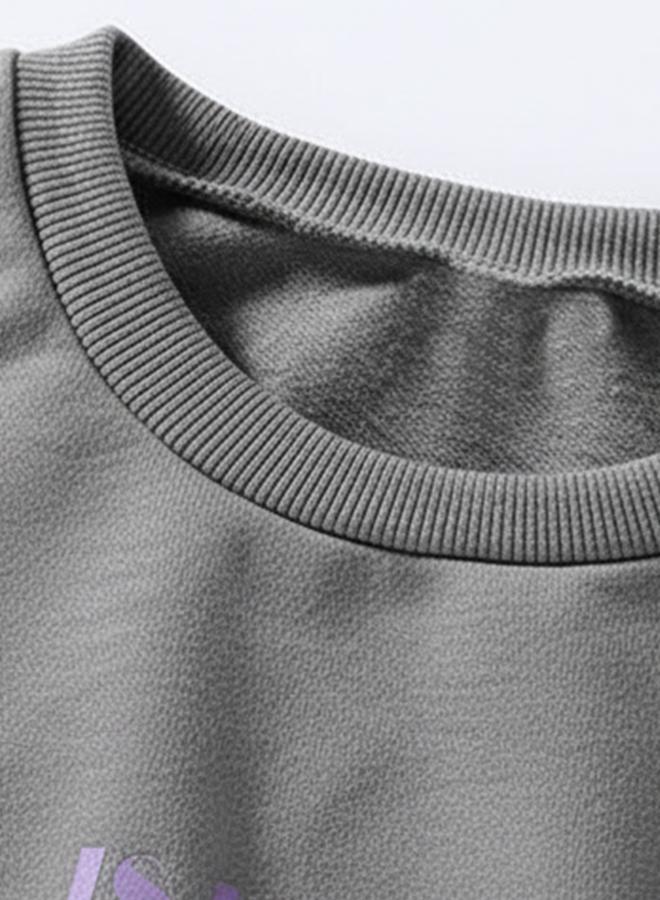 Take Two Girl's Colorblocked Round Neck Long Sleeve Sweatshirt - Image 4