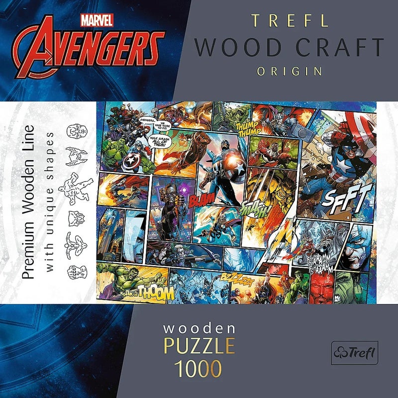 Trefl - Wood Craft Marvel Comic Universe Wooden Puzzles 1000 Pieces - 20165 - Image 4