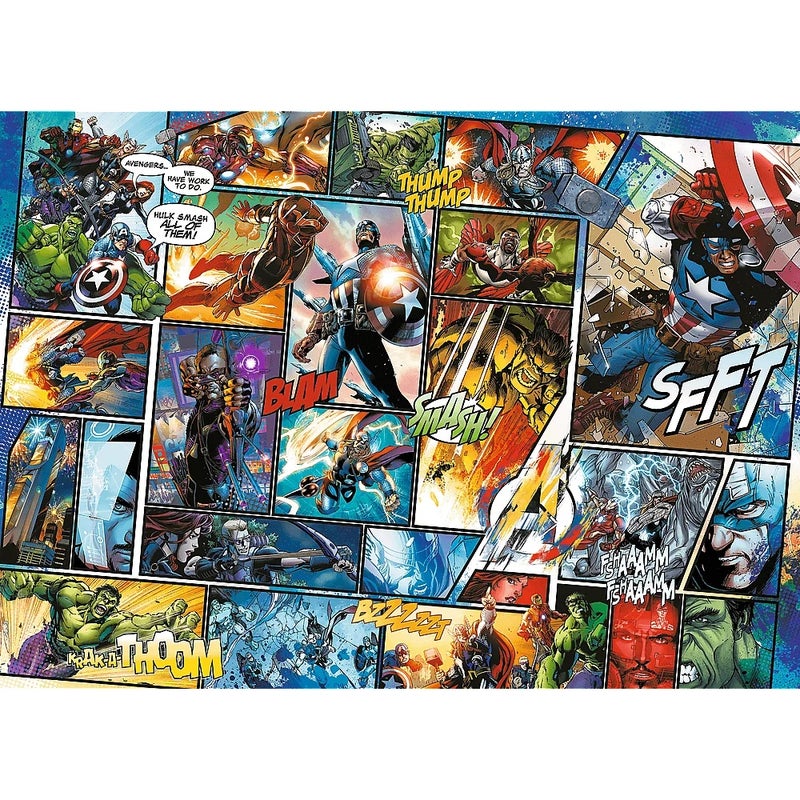 Trefl - Wood Craft Marvel Comic Universe Wooden Puzzles 1000 Pieces - 20165 - Image 2