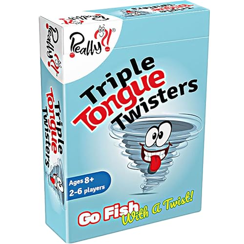 Really Triple Tongue Twisters Card Game for Family Game Night Educational Speech Therapy Memory Games for Kids and Adults Travel Games Gifts Kids 812 - Image 1