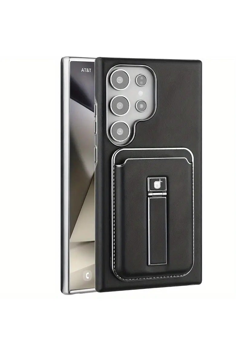 بلو فاير حافظة فاخرة مغناطيسية من الجلد الصناعي لهاتف سامسونج جالاكسي S25 ألترا - تصميم عمل كلاسيكي بفتحة بطاقة وحامل عرض | غطاء حماية شامل للرجال والنساء - Image 1