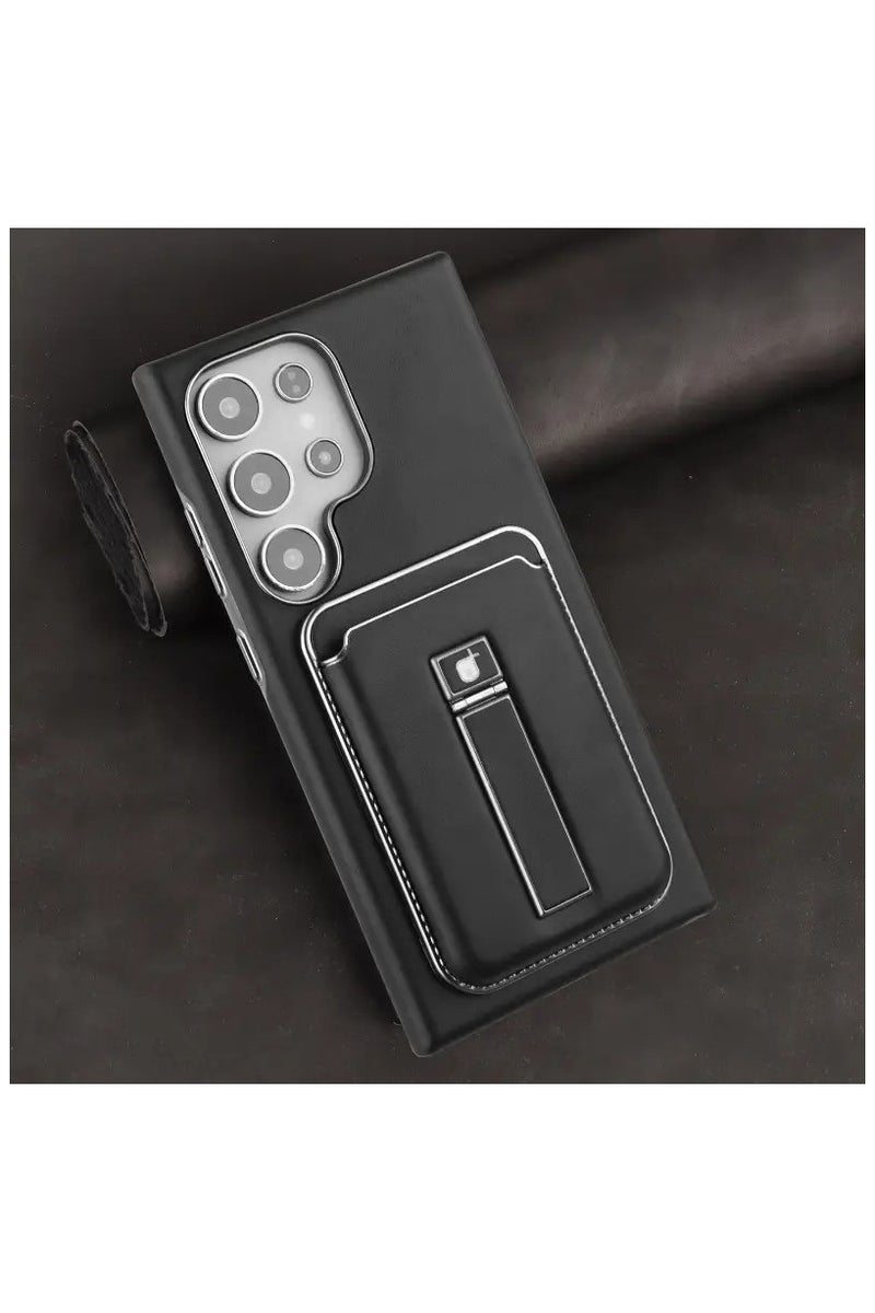 بلو فاير حافظة فاخرة مغناطيسية من الجلد الصناعي لهاتف سامسونج جالاكسي S25 ألترا - تصميم عمل كلاسيكي بفتحة بطاقة وحامل عرض | غطاء حماية شامل للرجال والنساء - Image 2