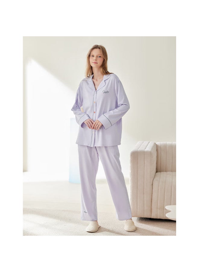 Fenton Fenteng Spring Autumn 2025 New Long Sleeve Pajamas For Women Plus Size Loose Casual Homewear Set - Image 3