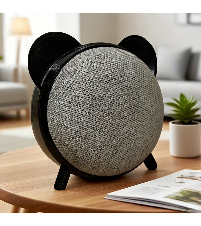 Black Desktop Stand for Google Home Mini Nest Audio Holder - Image 5