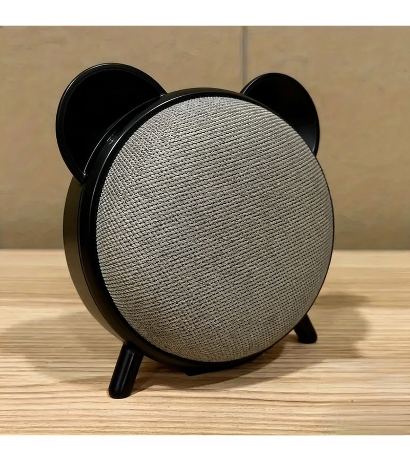Black Desktop Stand for Google Home Mini Nest Audio Holder - Image 4
