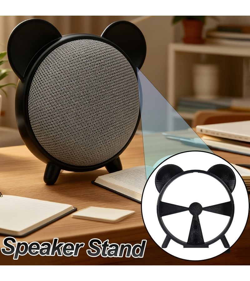 Black Desktop Stand for Google Home Mini Nest Audio Holder - Image 1