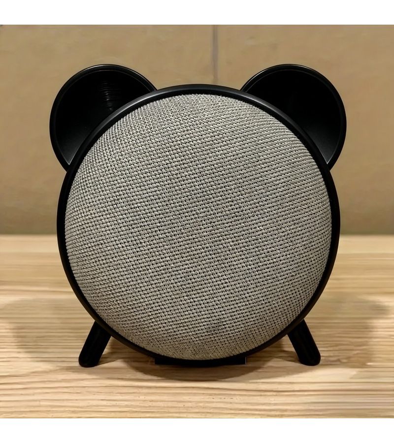Black Desktop Stand for Google Home Mini Nest Audio Holder - Image 3