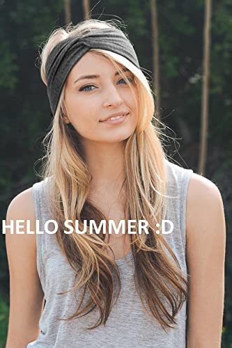 Tobeffect Headbands for Women Non Slip for Short Hair. Yoga Workout Running Sport Elastic Hair Bands for Women's Hair Twist Turban Hair Wrap for Girls - Image 2