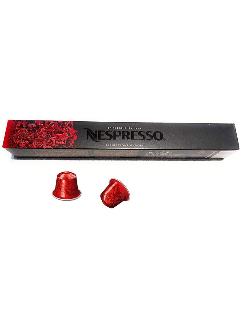 Nespresso Limited Edition Ispirazione Italian Napoli Espresso Coffee Pods (1 Sleeve, 10 Pods) - Image 2
