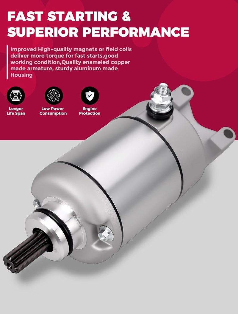 OLIFANT Starter Motor for Kawasaki Prairie 360 2003-2008 4X4 KVF360 - Image 3