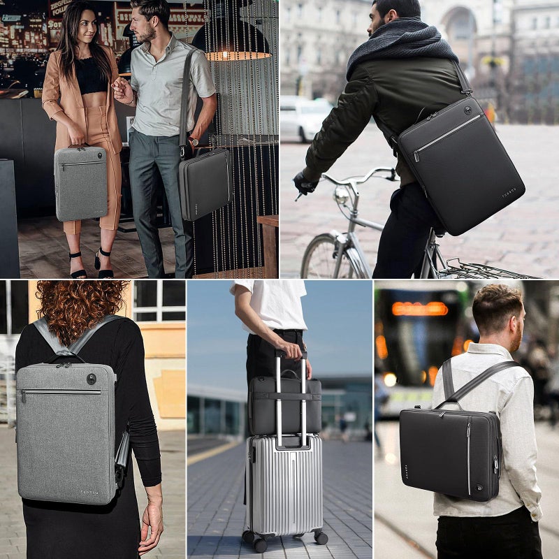 TUDEQU Computer Bag with Strap,Laptop Case 15.6 inch,Laptop Sleeve,Slim Laptop Bag 15.6 inch,Laptop Shoulder Bag - Image 2