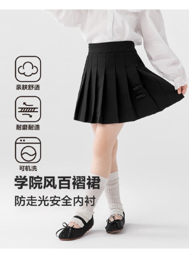 Zuoxi Girl's Pleated Skirt, Children's Jk Short Skirt, Spring/autumn Style, Big Girl Princess Dress, School Uniform Skirt For Kids - Image 1