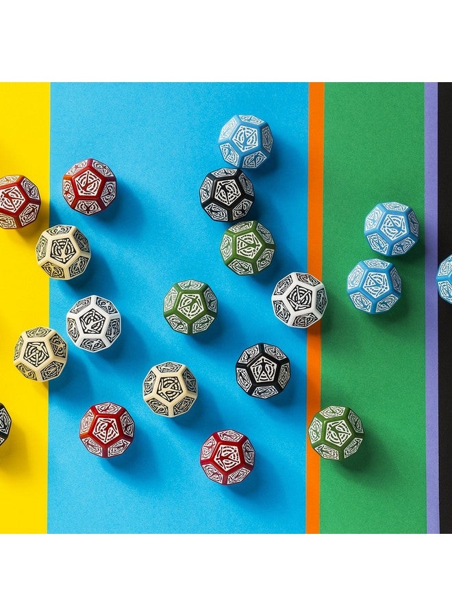 Q WORKSHOP D12 Hit Location Blue & White Die - Image 3