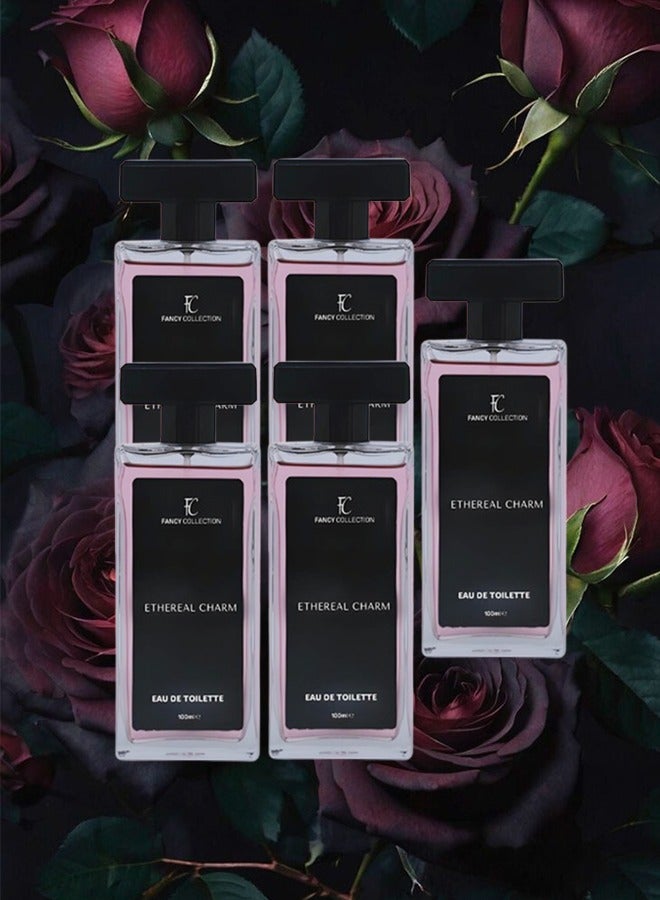 فانسي كوليكشون 5 قطع عطر أثيريل تشارم فانسي للنساء 100 مل - Image 1