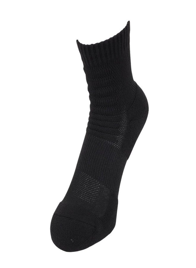 Phiten Metax Sports Semi Long Socks (2 Pair), Black, 22-24cm (Men's 4-6 / Women's 5-7) - Image 2