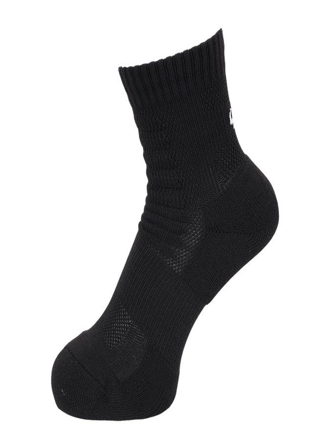 Phiten Metax Sports Semi Long Socks (2 Pair), Black, 22-24cm (Men's 4-6 / Women's 5-7) - Image 3