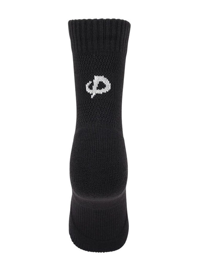Phiten Metax Sports Semi Long Socks (2 Pair), Black, 22-24cm (Men's 4-6 / Women's 5-7) - Image 4