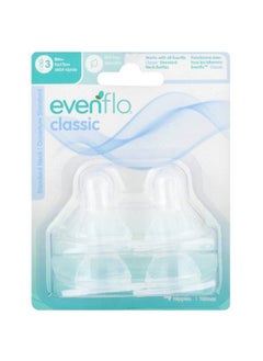 evenflo Classic Fast Flow Silicone Nipples 4 Ea ( Pack Of 2)  - Image 1