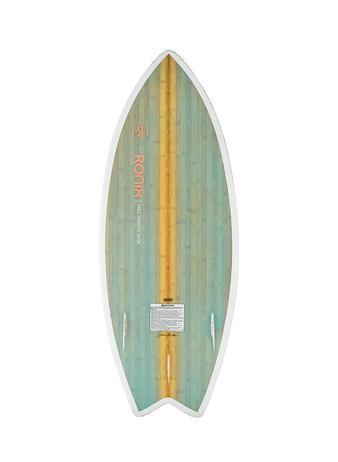 RONIX WAKESURF - Women's Koal Classic - Fish - Sea Glaze / White / Peach - Image 3