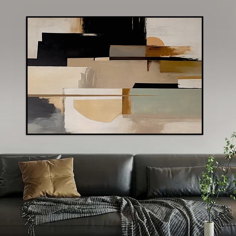 Marktna Canvas painting with a fine art design and a hollow frame, measuring (70×50), one piece - Image 1