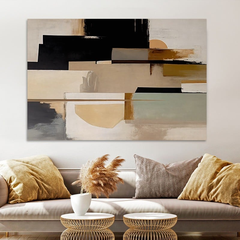 Marktna Canvas painting with a fine art design and a hollow frame, measuring (70×50), one piece - Image 2