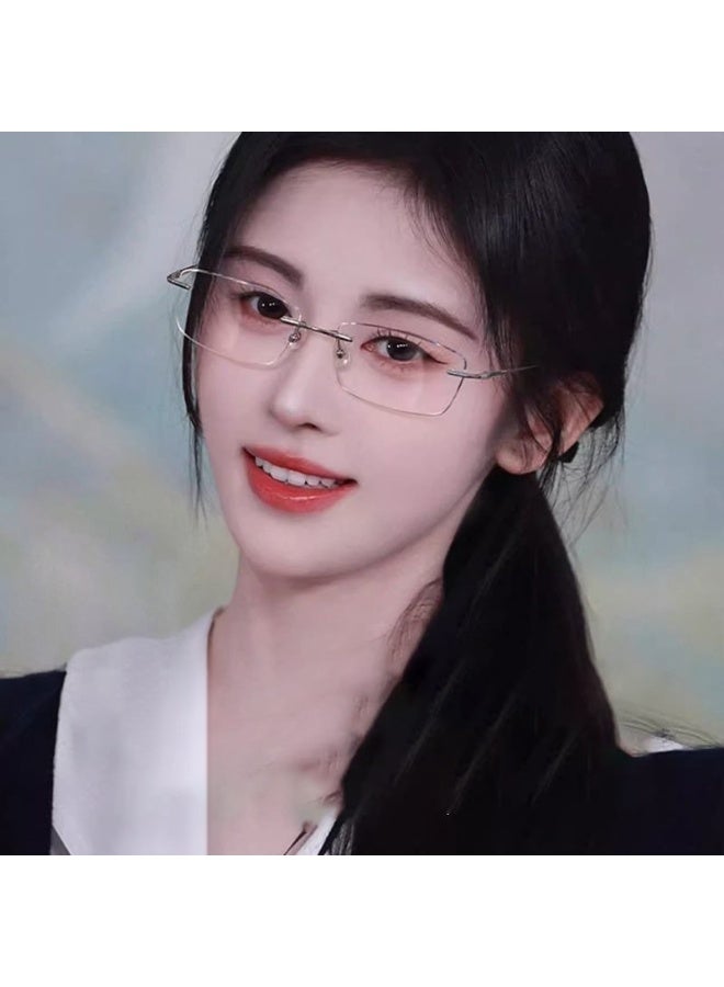 نظارات بدون إطار مع حماية من الضوء الأزرق يمكن تخصيصها بعدسات طبية وإطارات فائقة الخفة - Image 2