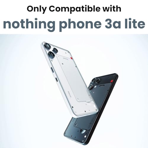 RIGGEAR Shockproof Clear Hybrid Airbag Armor Back Cover Case Compatible with Nothing Phone 3a Lite 5G (Clear-Black TPU Bumper with Transparent PC) - Image 2