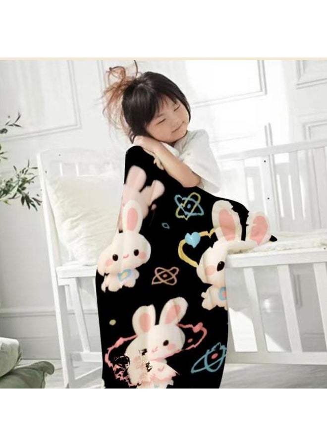 general Baby and children's cartoon flannel thin blanket (warm and comfortable, suitable for sleep, game use) 70cm*100cm - Image 1