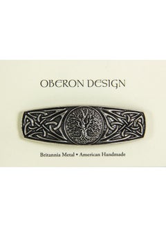 Oberon Design World Tree Hair Clip, Hand Crafted Metal Barrette Made in the USA with a Medium 70mm Clip by Oberon Design  - Image 2