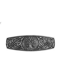 Oberon Design World Tree Hair Clip, Hand Crafted Metal Barrette Made in the USA with a Medium 70mm Clip by Oberon Design  - Image 1