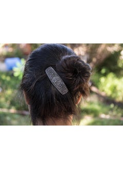 Oberon Design World Tree Hair Clip, Hand Crafted Metal Barrette Made in the USA with a Medium 70mm Clip by Oberon Design  - Image 5