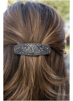 Oberon Design World Tree Hair Clip, Hand Crafted Metal Barrette Made in the USA with a Medium 70mm Clip by Oberon Design  - Image 4