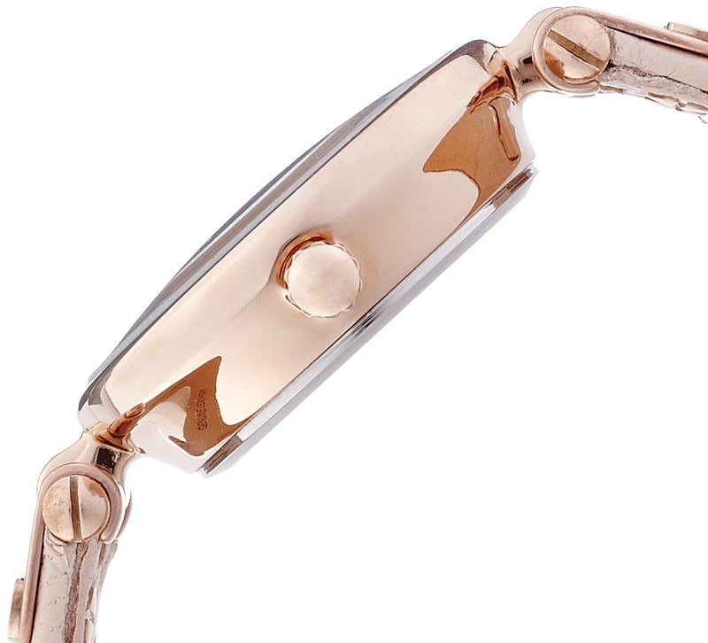 ANNE KLEIN ساعة آن كلاين النسائية 10/9442RGLP بلون الذهب الوردي مع حزام جلد - Image 3