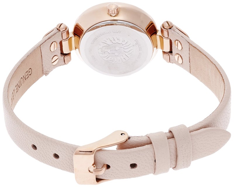 ANNE KLEIN ساعة آن كلاين النسائية 10/9442RGLP بلون الذهب الوردي مع حزام جلد - Image 2