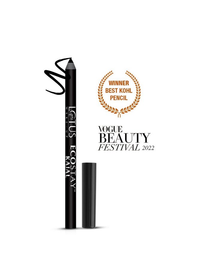 Lotus Makeup Lotus Herbals Ecostay Kajal, 1.2G, Black  - Image 1