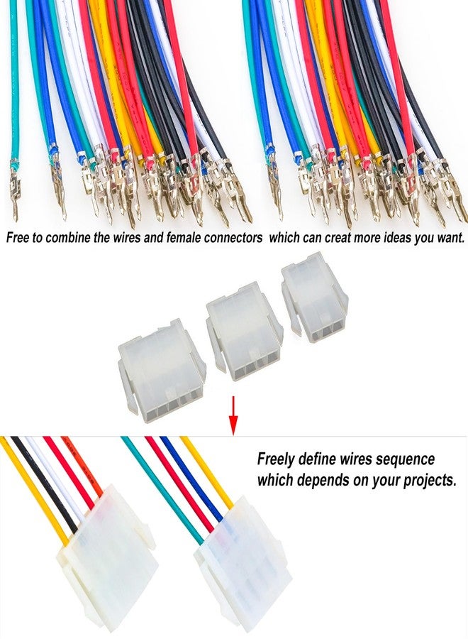 yoeruyo موصل Yoeruyo Mini-Fit Jr بمسافة 4.2 مم مع كابلات ممتازة 20AWG مضغوطة مسبقًا، متوافق مع غلاف Molex Mini-Fit Jr أحادي الصف 1/2/3/4/5/6 دبوس 5557 (MX4.2-5557-Single) - Image 5