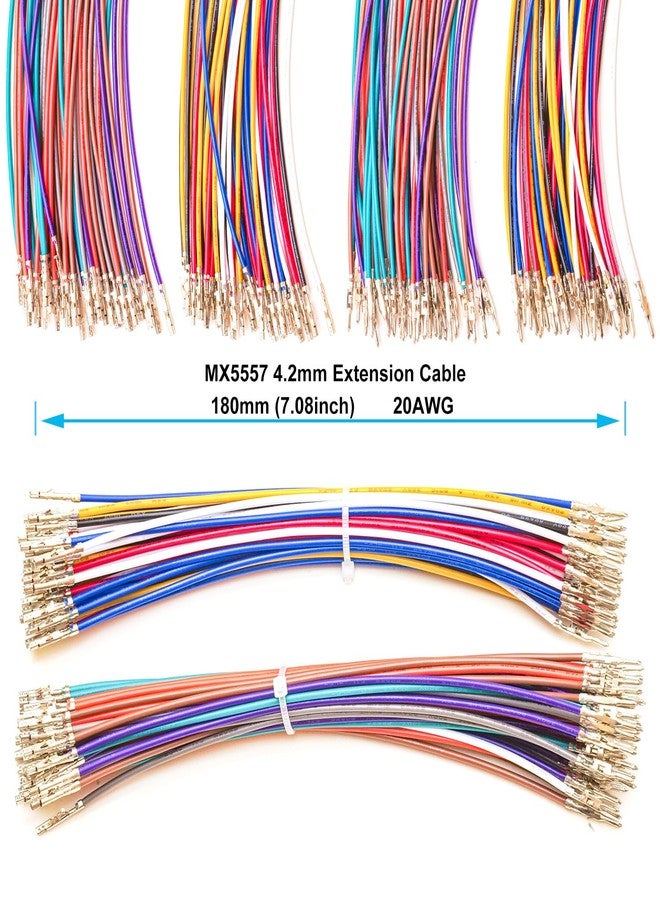 yoeruyo موصل Yoeruyo Mini-Fit Jr بمسافة 4.2 مم مع كابلات ممتازة 20AWG مضغوطة مسبقًا، متوافق مع غلاف Molex Mini-Fit Jr أحادي الصف 1/2/3/4/5/6 دبوس 5557 (MX4.2-5557-Single) - Image 3