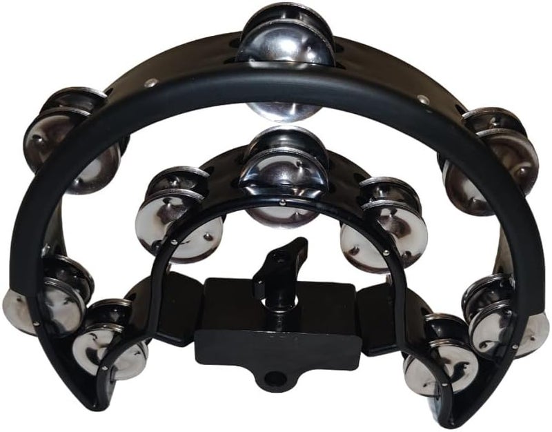 DD DRUM SET Half Moon Tambourine with Mounting Eye Bolt - Black - Image 3
