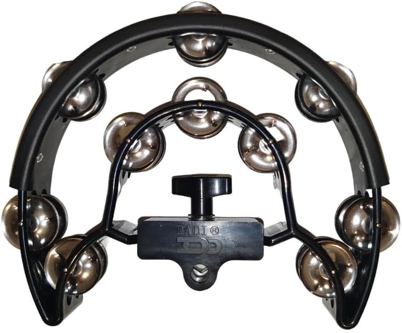 DD DRUM SET Half Moon Tambourine with Mounting Eye Bolt - Black - Image 4