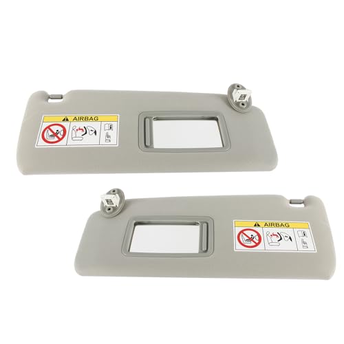 PEVAST Left Driver & Right Passenger Side Sun Visor Replacement for Lexus GX460(10-23) Toyota Land Cruiser Prado(09-23) Compatible with OEM74320 60C80 E0,74320 60C50 74310 60J30B0,74310 60D70A1(Gray) - Image 1