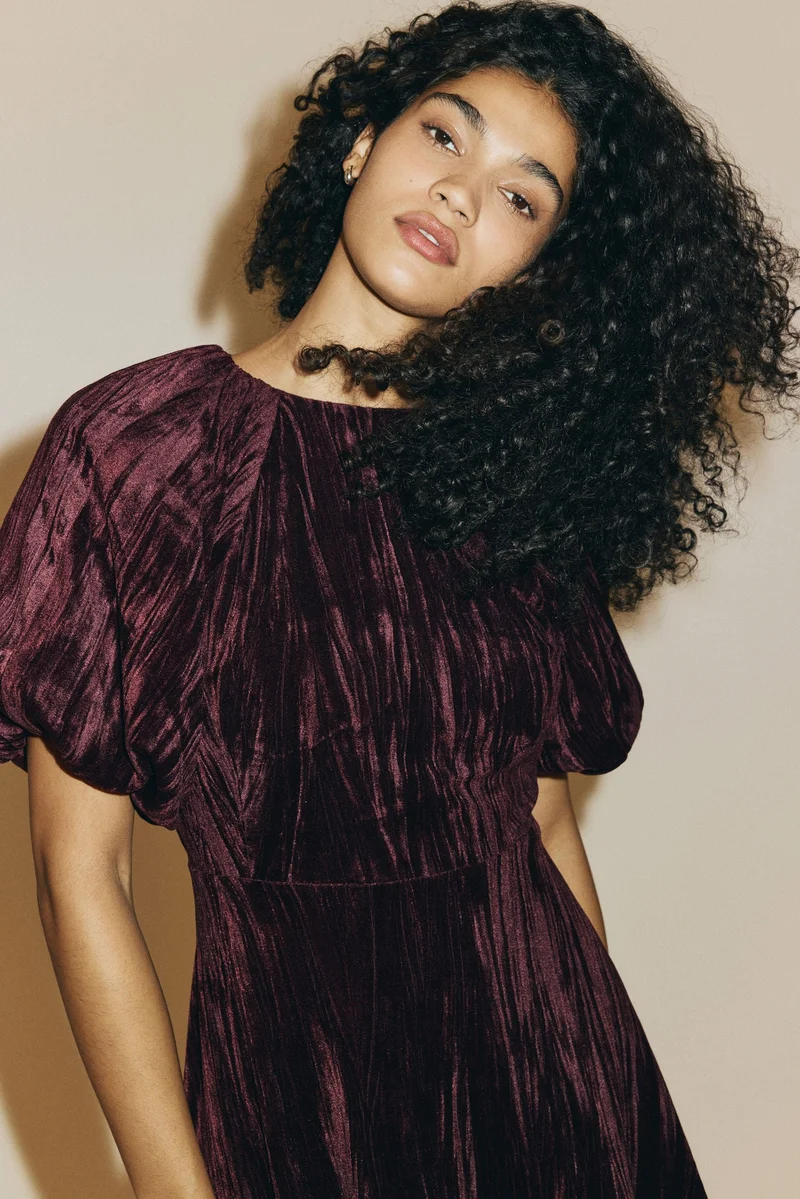 H&M Balloon-sleeved dress