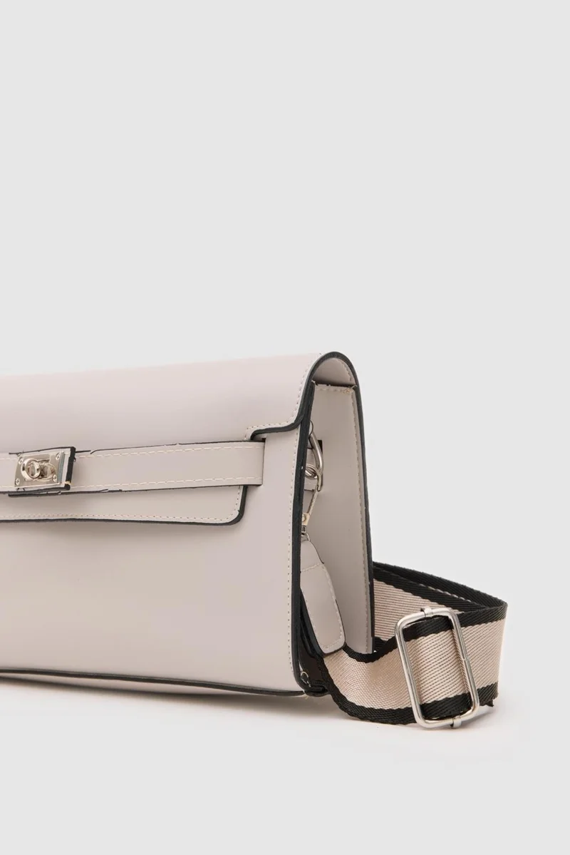 Shule Bags Kelly Lockable Gray Clutch Bag