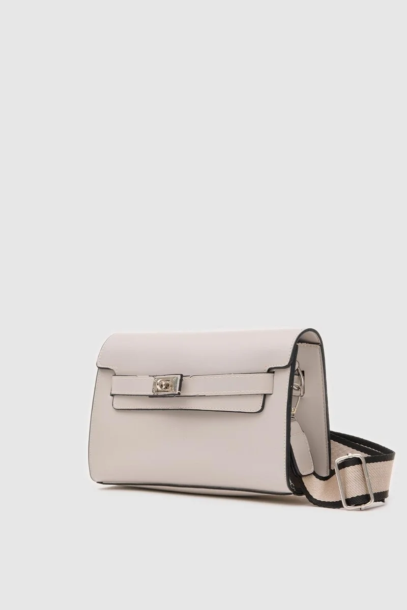 Shule Bags Kelly Lockable Gray Clutch Bag
